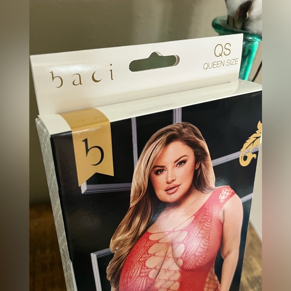 Baci Corset Front Lace Mini Dress, red, new! - Picture 2 of 6